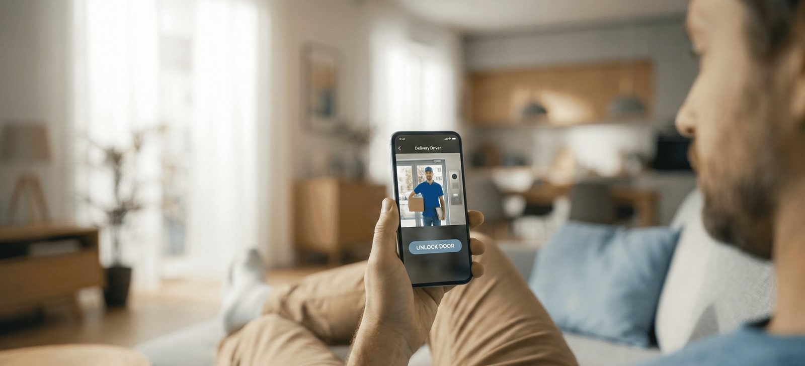 Videoportero con apertura remota desde el celular en un condominio
